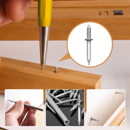 💥 Tweekoppige Plintdraad Spijkers – Naadloze Installatie & Stevige Fixatie voor Muren en Plinten | Nu 50% KORTING