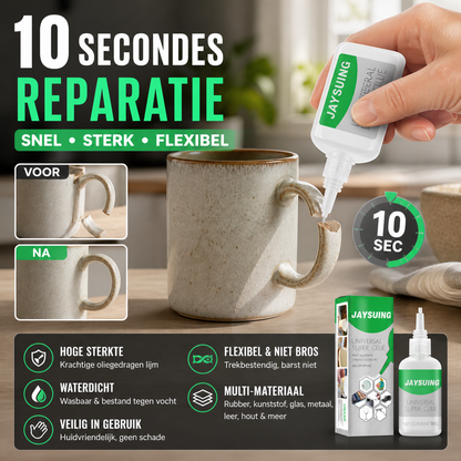 🔧 1+1 GRATIS! Krachtige Sneldrogende Reparatielijm – Binnen 1 Minuut Vast, voor Metaal, Hout & Kunststof | Geen Extra Douanekosten ✨