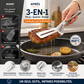 🍳 3-in-1 RVS Keukentang – Multifunctioneel voor Bakken, Barbecue & Serveren | Stevig, Duurzaam & Praktisch 🔥