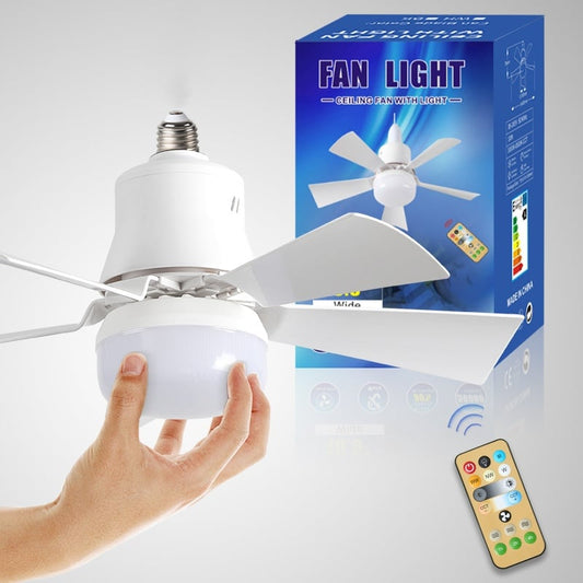 🌬️2-in-1 Draagbare Plafondventilator & Lamp met Afstandsbediening | Koele Lucht en Zacht Licht in Eén 💡✨