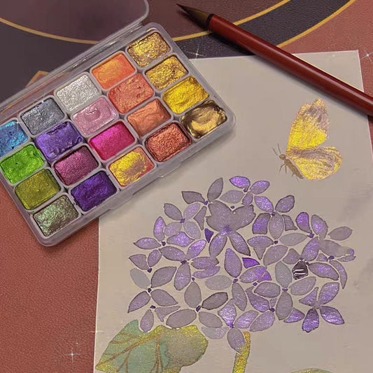 🎁Uitverkoop 50% Korting🎁Multi Colour Aquarelverf Set✨🎨