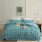 💖Hot sale 50% korting💖4-delige set van icy seersucker dekbed met kant voor de zomer❄️🛏️