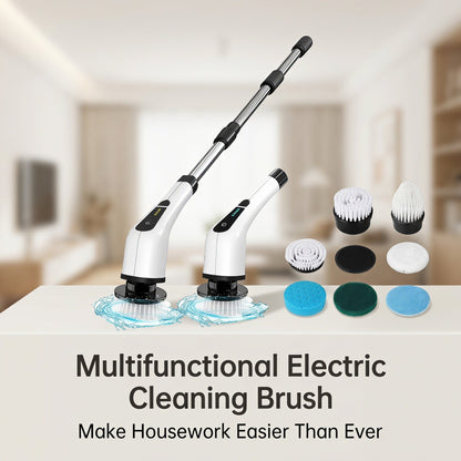 🧹 50% KORTING! Elektrische Schrobborstel – 2500mAh Accu, 8 Opzetborstels & Krachtige Reiniging ✨