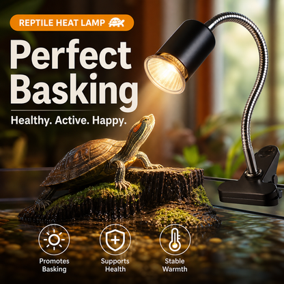 🔥 50% KORTING! 🦎 Verstelbare Reptiel Lampenhouder – Voor Warmte- & UV-Lampen | Stevig & Veilig ☀️