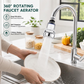 🚰 50% KORTING! ✨ 360° Draaibaar Kraanfilter met 3 Standen – Spatvrij Water & Handige Waterfilter voor Keuken en Badkamer