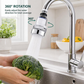 🚰 50% KORTING! ✨ 360° Draaibaar Kraanfilter met 3 Standen – Spatvrij Water & Handige Waterfilter voor Keuken en Badkamer