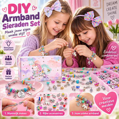 💎 60% KORTING – Sieradenset om Zelf te Maken | Mix & Match Kralen voor een Unieke Armband | Creatieve Hobby & Cadeau-idee