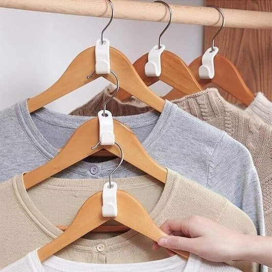 👚 Ruimtebesparende Kleerhanger Connectorhaken – Verdubbel je Kast­ruimte in Seconden | Perfect voor Kleine Kasten