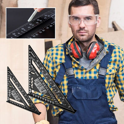 🛠️ Houtbewerkingsdriehoek 7–12 Inch | Voor Nauwkeurig Meten, Aftekenen & Hoeken Uitwerken | Handig voor DIY