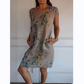 🌷 50% KORTING | Dames Jurk met Ronde Hals & Botanische Print – Fris, Comfortabel & Perfect voor het Voorjaar