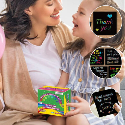 🔥 BLACK FRIDAY 50% KORTING! DIY Creatieve Regenboog-Kraspapierkunstset – Kleurrijk, Leuk & Eindeloos Creatief 🌈🖌️