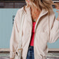 💝Hot sale 50% korting💝Casual damesjack met revers in capuchon🧥