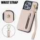 PU lederen RFID-blokkering Zipper Portemonnee telefoonhoesje voor iPhone