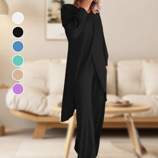 🔥 Ultiem Comfort! Dames Top & Broek Set – Zacht, Stijlvol & Onmisbaar! ✨