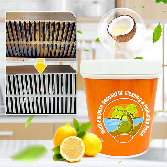 🔥Hot sale 50% korting🔥Multifunctionele Kokosolie Reinigings- & Polijstpasta🌿✨