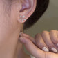 Shiny Diamond Flower Earring Tassel