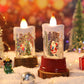 🎅Uitverkoop 50% korting💥Kaars stijl kerst Snow Globe licht