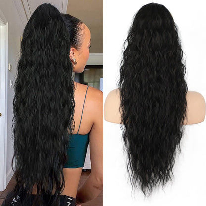🎀Krullende en Golvende Haar Extensie met Pluizige Paardestaart – Nu 50% Korting! Snel Natuurlijk Volume