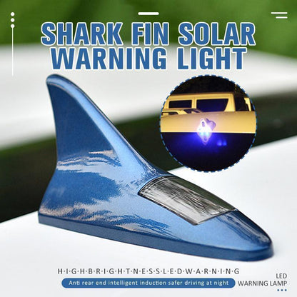 🚗✨Zonne-energie-waarschuwingslampje in haaienvinvorm voor de auto – Zichtbaarheid en veiligheid op zonne-energie, zodat anderen je op de weg beter kunnen zien
