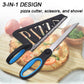 ✨ 3-in-1 Pizzaschaar van Roestvrij Staal – Snijd, Serve & Serveer Perfecte Pizza in Één Handige Tool! 🍕