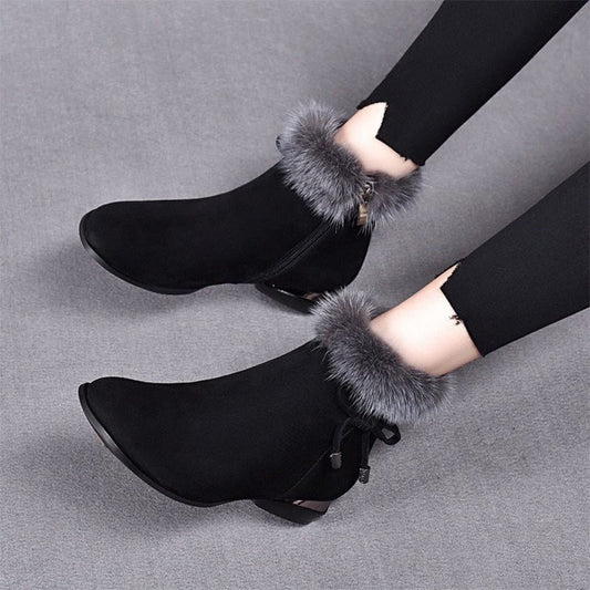 🔥 Tijdelijke Aanbieding! ❄️ Trendy & Warme Dames Enkellaarsjes – Wees er snel bij!