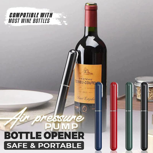 ⏱️ Tijdelijke Actie – 50% Korting | Flessenopener met Luchtpomp – Open Elke Fles Zonder Moeite