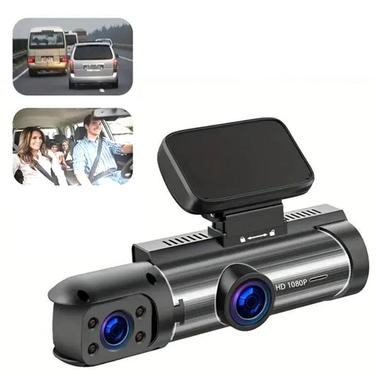 🚗📹 Rijd slimmer met onze 170° groothoek dashcam – dubbele lens, 1080p helderheid!