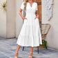 🌿 Dames Casual Zomerjurk met V-Hals ☀️ Licht, Comfortabel & Elegant – Nu 63% KORTING