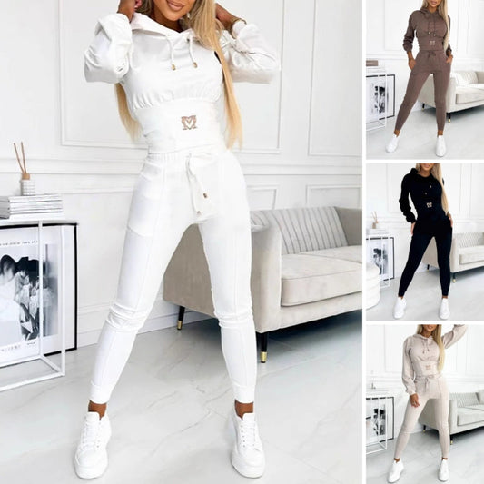 🔥 Trendy Dames Hoodie & Broek Set – Comfort en Stijl in Één