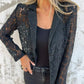 ✨ 50% KORTING – All-Over Kanten Blazer | Elegant, Verfijnd & Licht Transparant