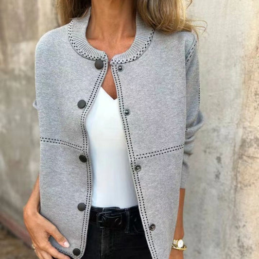 🍂Autumn Essential🍂 Damesvest met knopen – Warm & Stijlvol