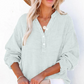 💖Uitverkoop 50% Korting💖Women's Casual Gaas Knoop Hals Lange Mouw Blouse👚
