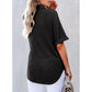 🌈Zomeruitverkoop - 49% korting🔥Vrouwen Kapsel Losse Korte Mouw Top