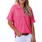 🌈Zomeruitverkoop - 49% korting🔥Vrouwen Kapsel Losse Korte Mouw Top