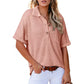🌈Zomeruitverkoop - 49% korting🔥Vrouwen Kapsel Losse Korte Mouw Top