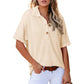 🌈Zomeruitverkoop - 49% korting🔥Vrouwen Kapsel Losse Korte Mouw Top