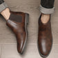 Vintage Chelsea Boots van Imitatieleer voor Heren