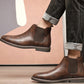 Vintage Chelsea Boots van Imitatieleer voor Heren