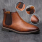 Vintage Chelsea Boots van Imitatieleer voor Heren