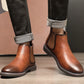Vintage Chelsea Boots van Imitatieleer voor Heren