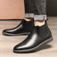 Vintage Chelsea Boots van Imitatieleer voor Heren