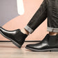 Vintage Chelsea Boots van Imitatieleer voor Heren