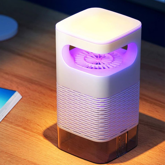 🦟 UV insectenlamp met transparante opvangbak – Handig voor een insectvrije omgeving in huis ✨