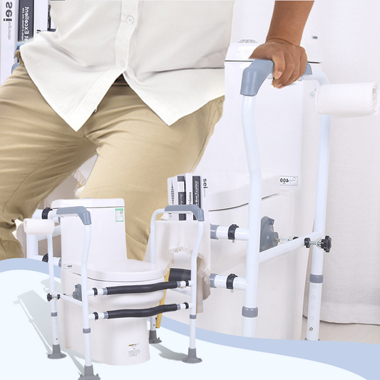 🚽 60% KORTING – Toiletveiligheidsbeugel voor Senioren | Extra Steun bij het Zitten & Opstaan | Praktische Badkamerhulp