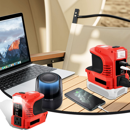⚡ Altijd Stroom, Waar Je Ook Bent – 300W Mini DC/AC Smart Powerbank | Perfect voor Auto, Camper & Off-Grid Leven