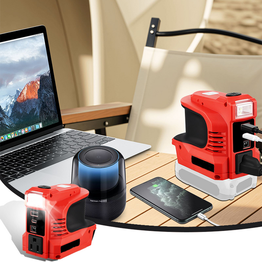 ⚡ Altijd Stroom, Waar Je Ook Bent – 300W Mini DC/AC Smart Powerbank | Perfect voor Auto, Camper & Off-Grid Leven