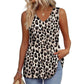 💜LAATSTE DAG ACTIE - 50% KORTING💜Dames bedrukte, mouwloze tanktops met V-hals en peplum