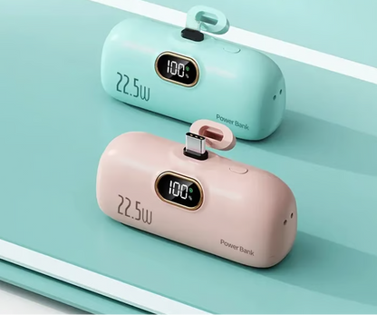 🔋 50% KORTING – Mini Powerbank 5000mAh, Compact en Gemakkelijk Mee te Nemen