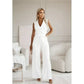 Mouwloze V-Hals Dames Jumpsuit – Minimalistisch Design & Flatterende Pasvorm | Luchtig en Tijdloos