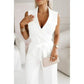 Mouwloze V-Hals Dames Jumpsuit – Minimalistisch Design & Flatterende Pasvorm | Luchtig en Tijdloos